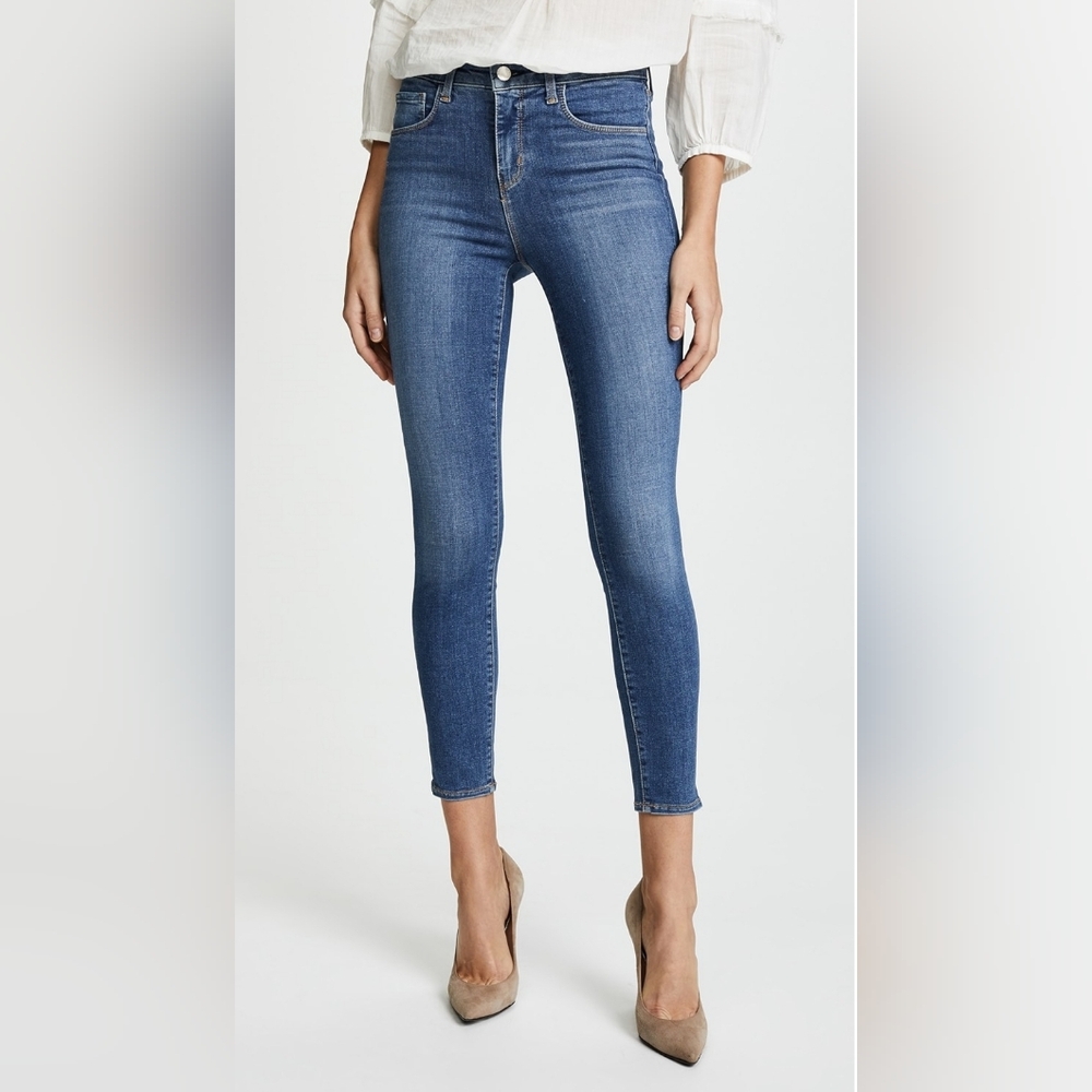 L’Agence MARGOT High Waist Skinny Jeans in Light Vintage size 25